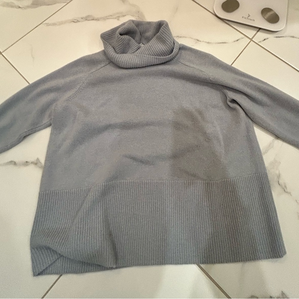 athleta turtleneck sweater light blue - small
$60